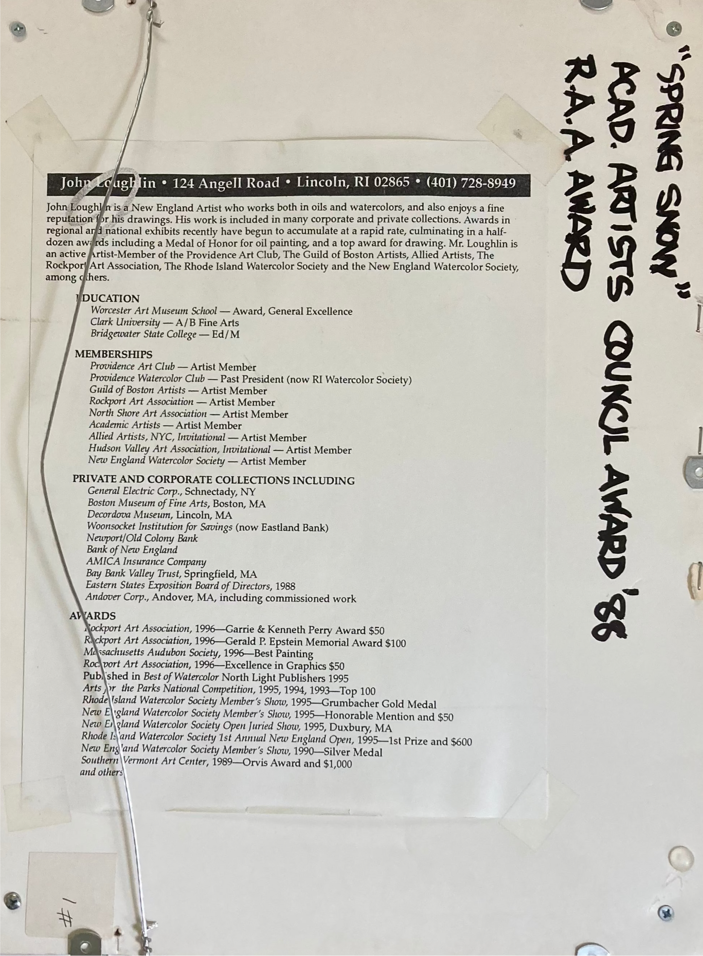 John Loughlin: Spring Snow