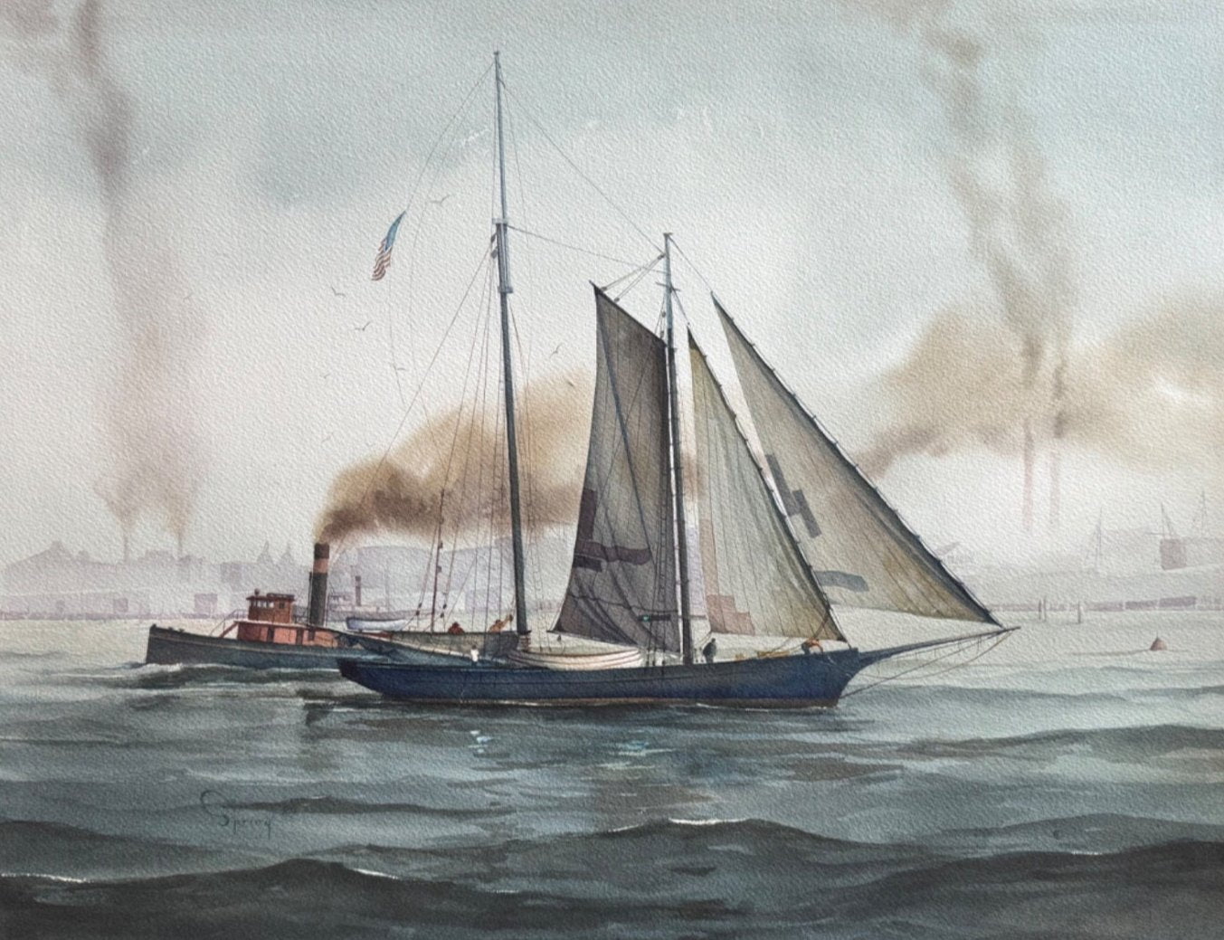 Robert Spring: Oyster Schooner