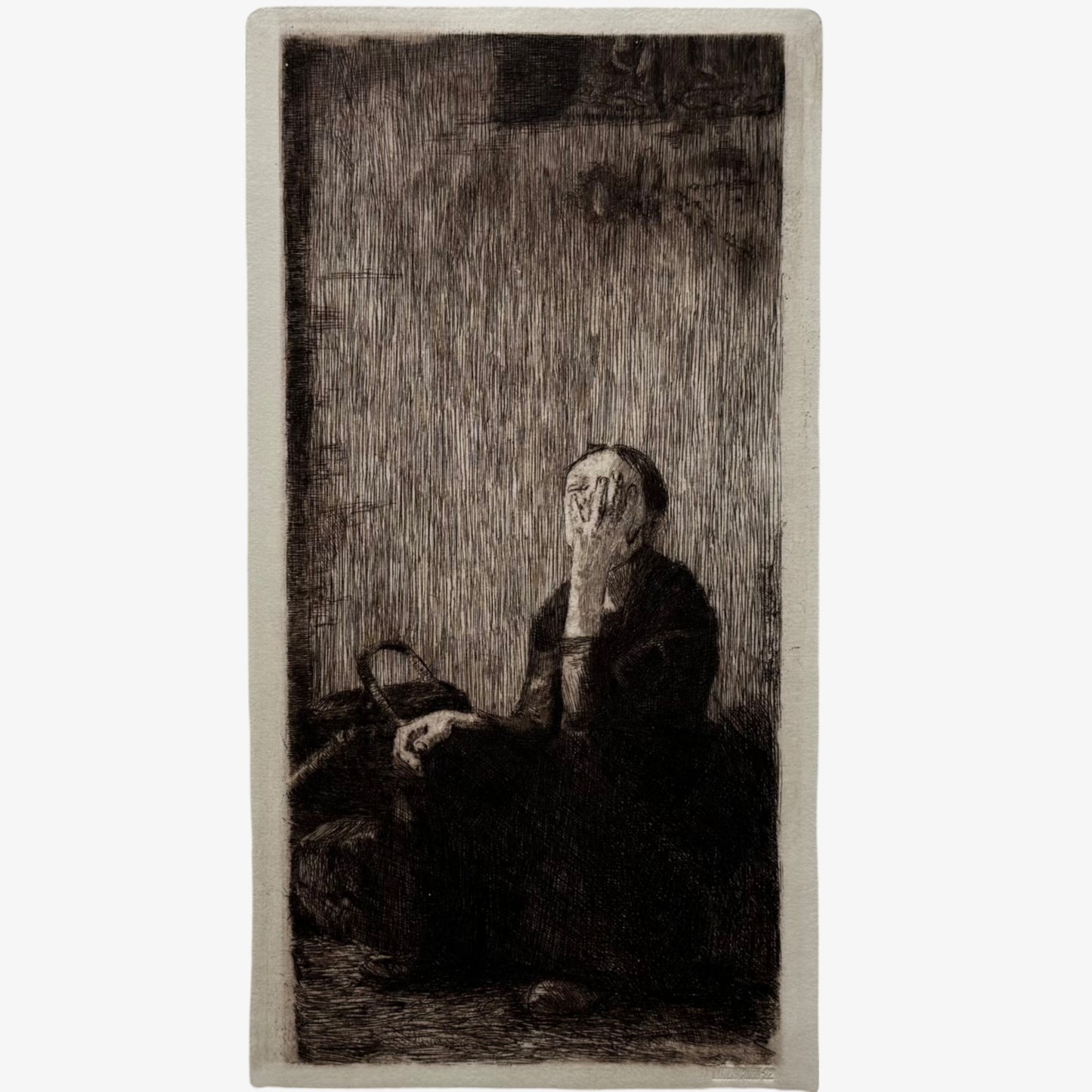 Käthe Kollwitz: An der Kirchenmauer, By the Church Wall