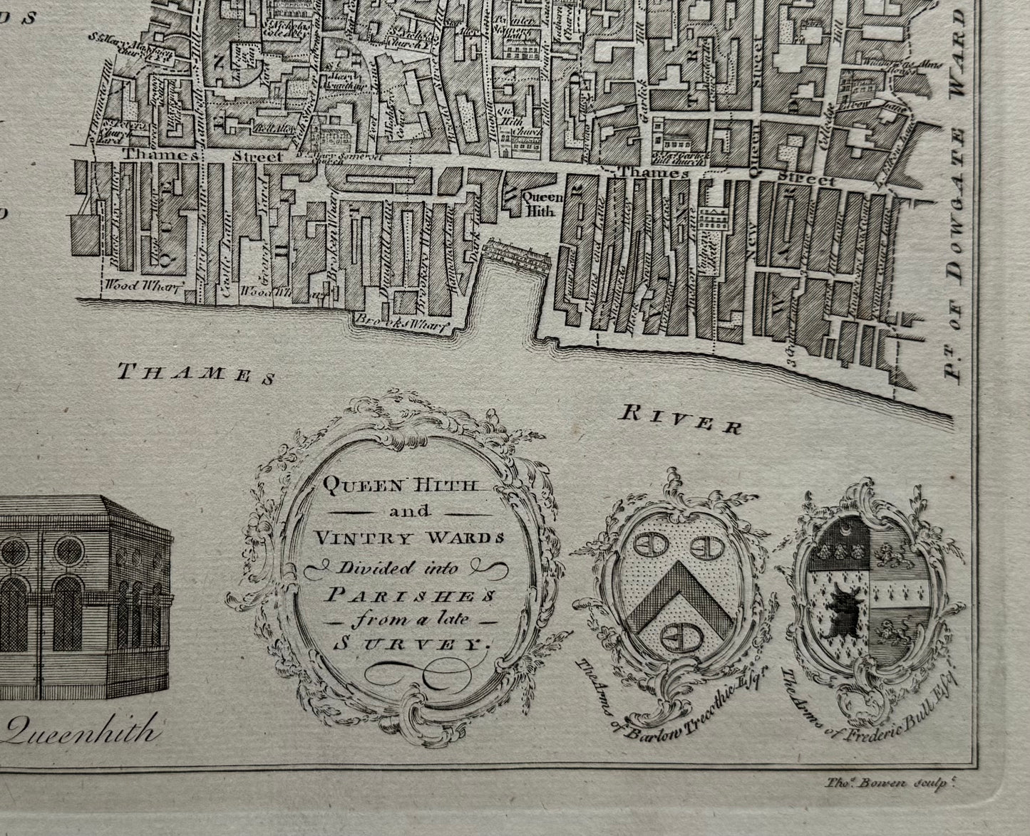 For Noorthoucks History of London 1772: Queen High and Ventry Wards, Original