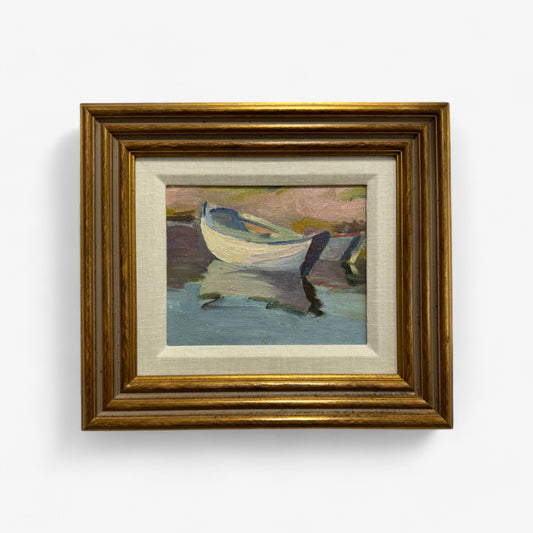 Agnes A. Abbot: Moored Boat