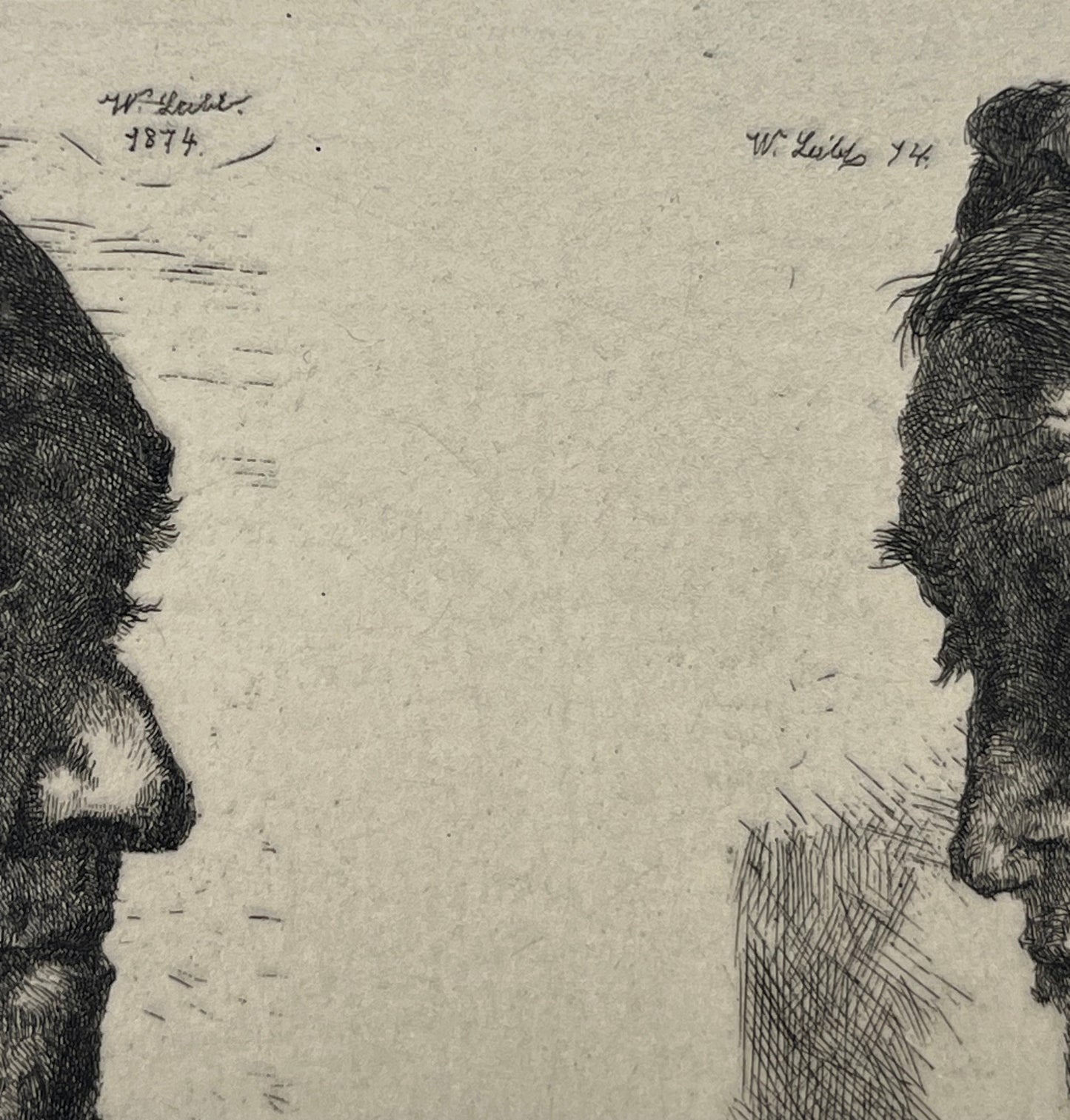 Wilhelm Leibl: Two Peasants