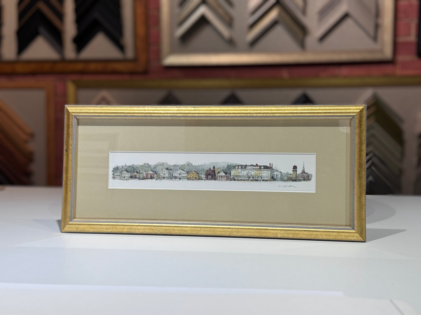 Leonard Weber: Stockbridge MA Townscape Small