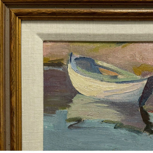 Agnes A. Abbot: Moored Boat