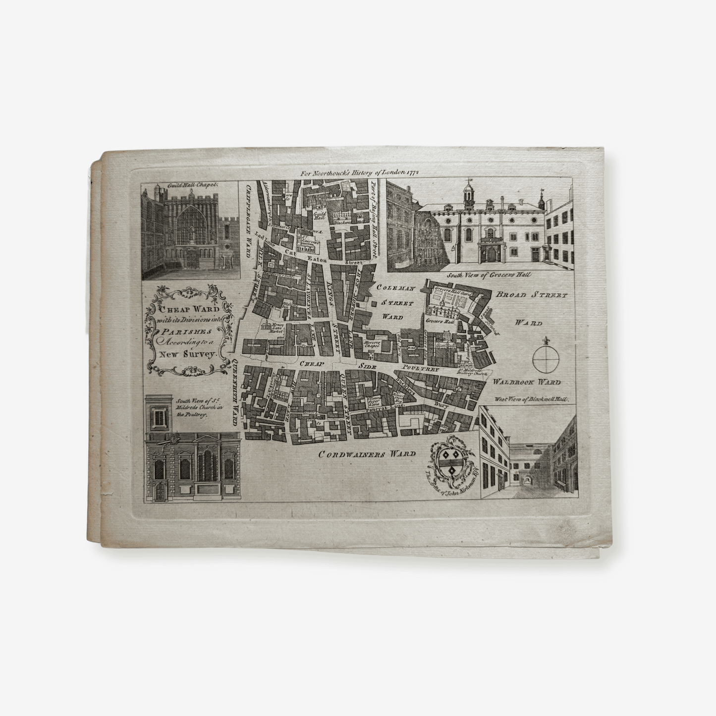 For Noorthouck's History of London 1772: Cheap Ward, Original