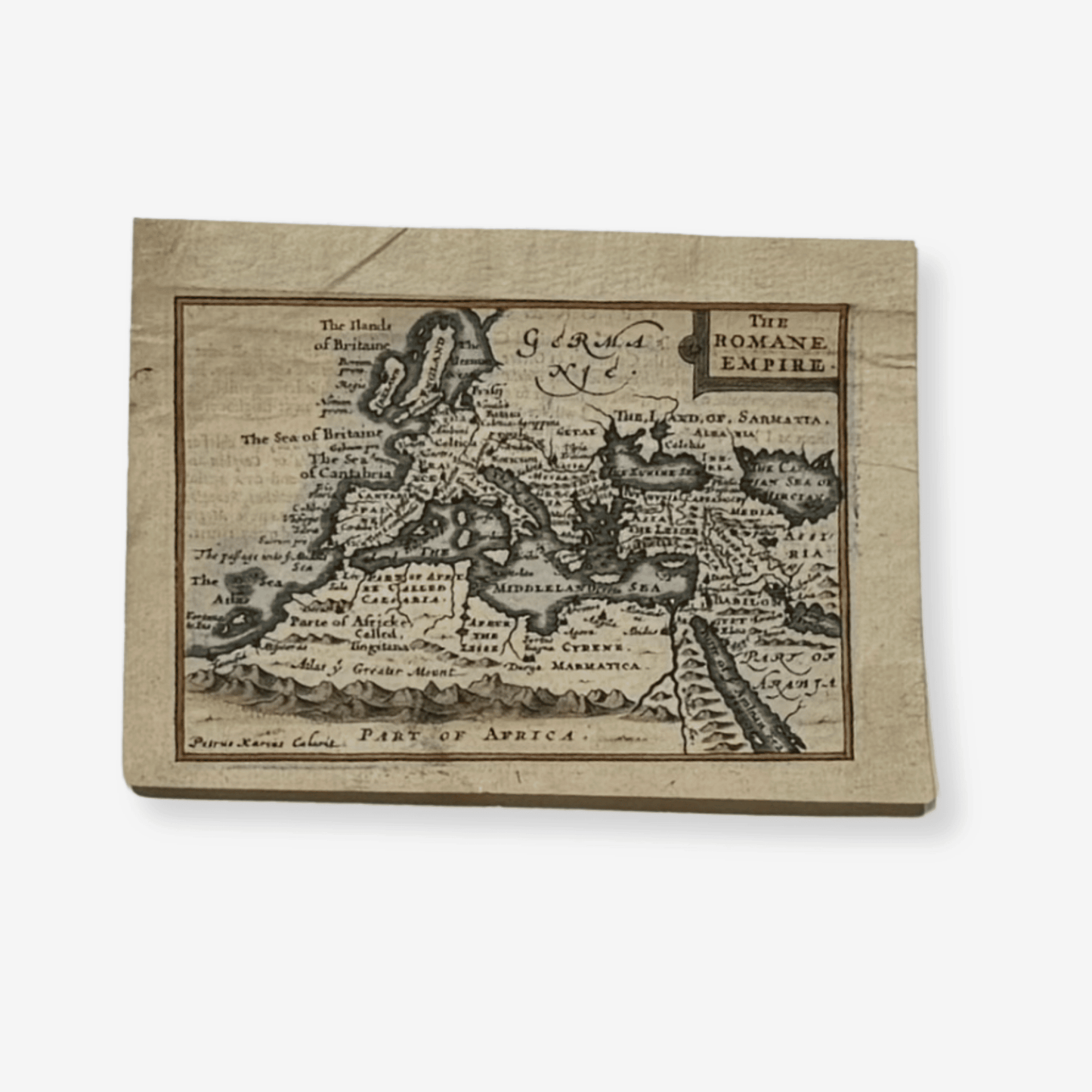 Vintage map of the Roman Empire