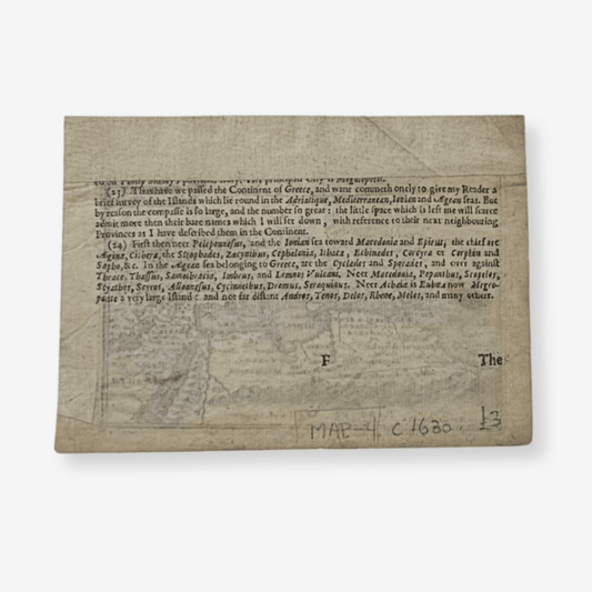 John Speed: Roman Empire Map c.1630, Original