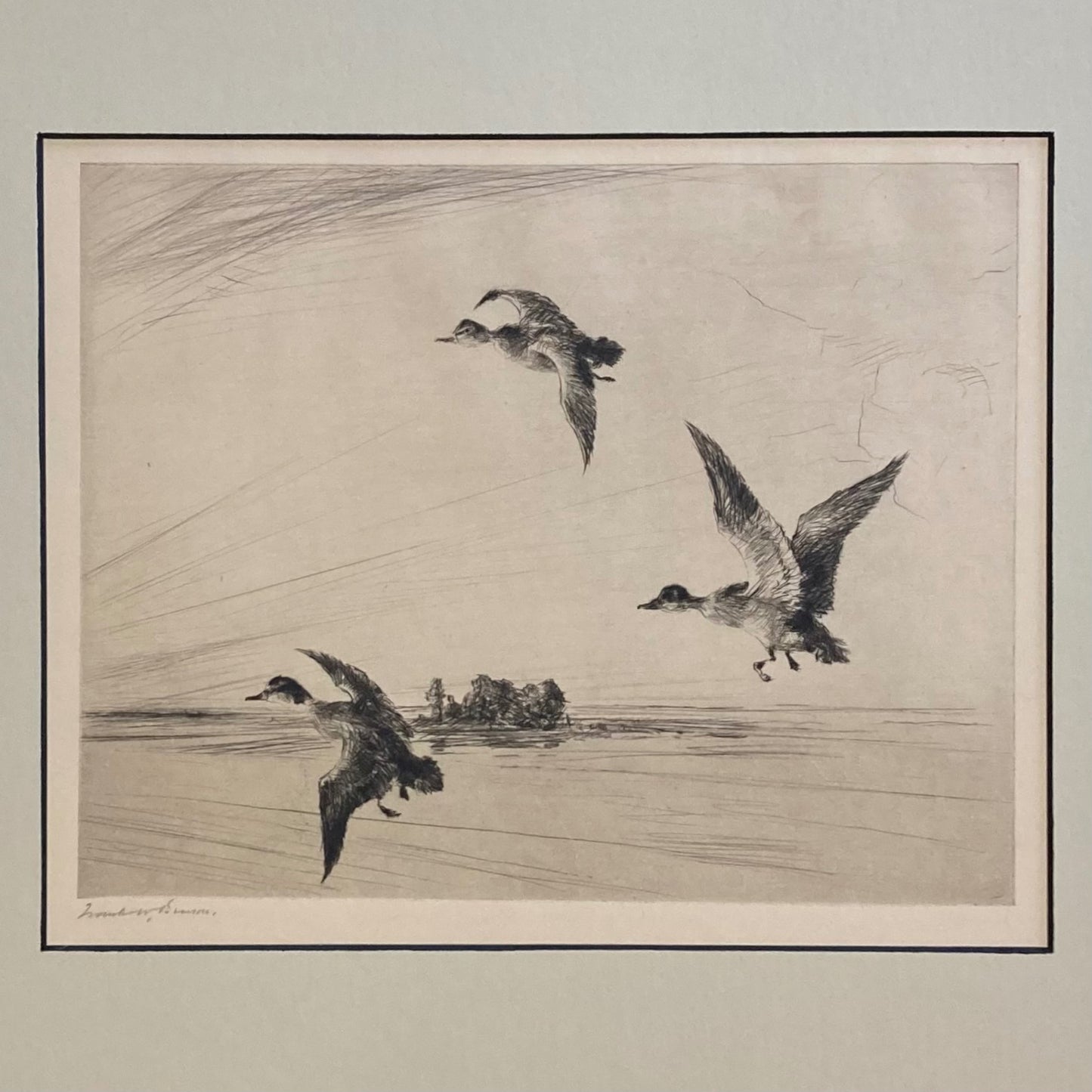 Frank W. Benson: Ducks at Dawn
