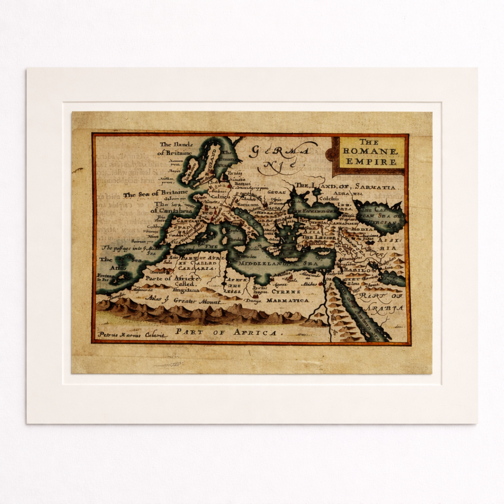 John Speed: Roman Empire Map c.1630, Original