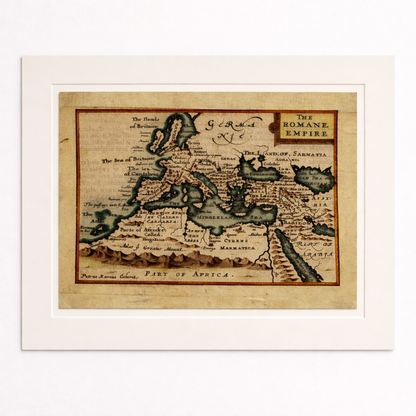 John Speed: Roman Empire Map c.1630, Original