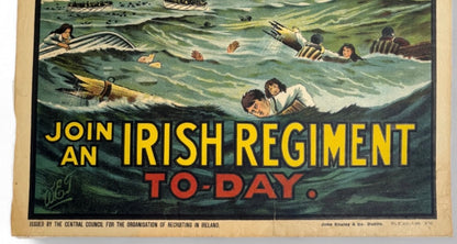 Irishmen Avenge the Lusitania: Join the Irish Regiment Today, Original Poster