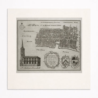 For Noorthoucks History of London 1772: Queen High and Ventry Wards, Original