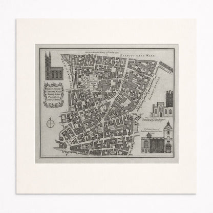 For Noorthoucks History of London 1772: Broad St. & Cornhill Wards, Original