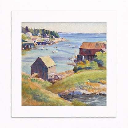 Agnes Abbot: Maine Fishing Village