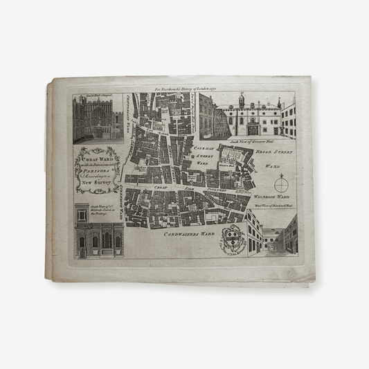 For Noorthouck's History of London 1772: Cheap Ward, Original