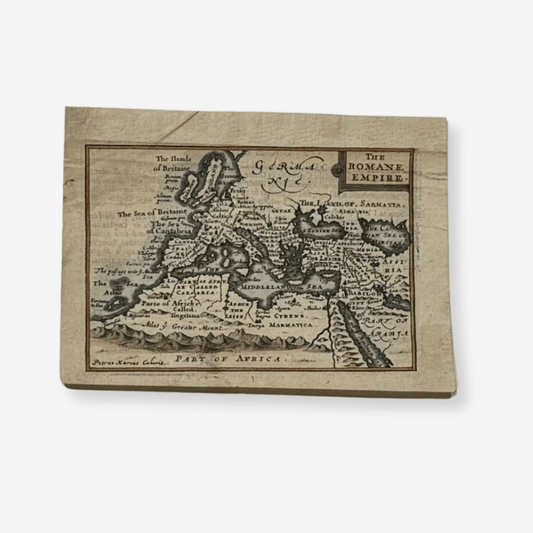 Vintage map of the Roman Empire