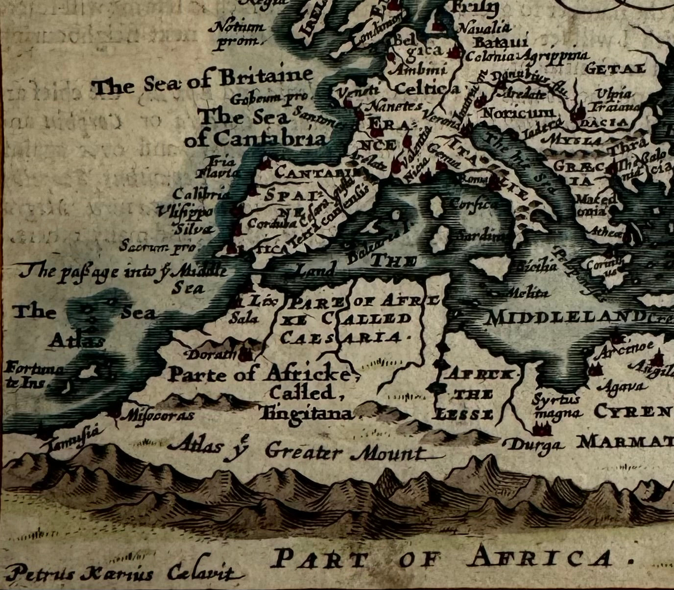 John Speed: Roman Empire Map c.1630, Original