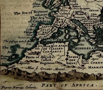 John Speed: Roman Empire Map c.1630, Original